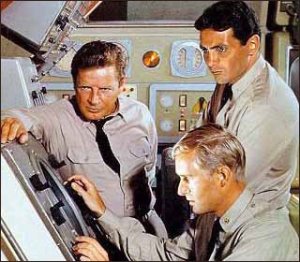 "Sir, there's something on sonar." "Probably some science experiment gone wrong. Let's poke it with a stick."